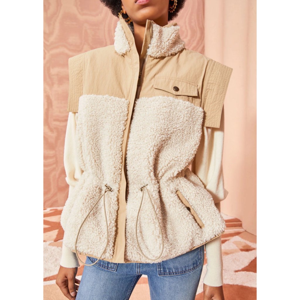 Nwot Ulla Johnson Tariet Fleece Vest 254